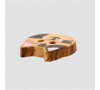 Bouton en bois motif animaux de la ferme 2 trous Prym - Ø 15 mm - Bois d’olivier naturel & design ludique(...) - 020 chat 020 chat G