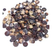 Bouton en résine pour projets de couture artisanaux faits à la main et décoration d ' accessoires dans un assortiment mixte de boutons en résine