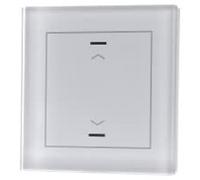 Bouton en verre KNX II Light 1 voie, RGBW, blanc, aveugle