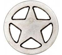 Bouton Étoile métal à queue 18mm - Prym(...) - Argent Antique gris Argent Antique gris G