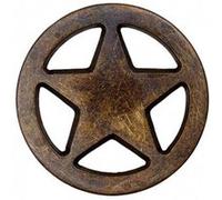 Bouton Étoile métal à queue 18mm - Prym(...) - Laiton Antique marron Laiton Antique marron G