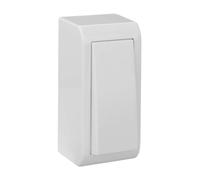 Bouton étroit de surface blanc série Mural