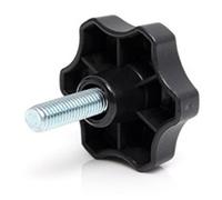 Bouton festonné M8 x 35 mm - Poignée de serrage à levier - Vis moletée - Écrou - Boulon pour appareil photo