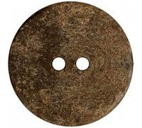 Bouton galet rond taupe 2 trous 30mm X 1 - Union Knopf(...) - Marron Marron G