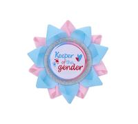 Bouton « Gardien du Genre », Broche Rose ou Bleue pour Révéler le Genre du Bébé Épingle Dévoilement Genre Garçon ou de la Fille Cadeaux Fête Significatifs Décoration Fête Prénatale