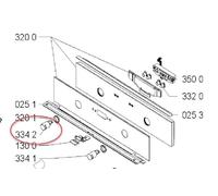 BOUTON GAUCHE COMMUTATEUR FOUR pour FOUR WHIRLPOOL - 481241279223