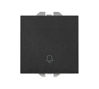 Bouton gravé large cloche Simon 20000151-098 Simon 270 Noir
