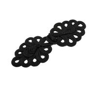Bouton grenouille chinoise à coudre pour costume de scène Cheongsam Noir 22 x 7,5 cm