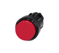 Siemens 3SU10000BB200AA0 3SU1000-0BB20-0AA0 Bouton-poussoir collerette plastique, rond bouton noir, rouge 1 pc(s)