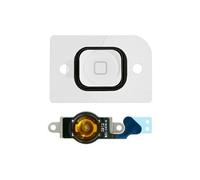 Bouton Home Complet avec nappe de connexion pour iPhone 5 Blanc