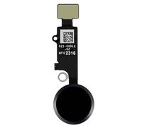 Bouton Home Complet iPhone 7 Bouton principal plus nappe de connexion Noir