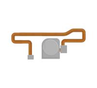 Bouton Home Honor 7A de Remplacement avec Nappe de connexion argent