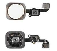 BOUTON HOME + NAPPE ARGENT BLANC POUR IPHONE 6 ET 6 PLUS