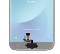 Bouton Home + Nappe de connexion pour Galaxy J5 2017 / J7 2017 - Noir