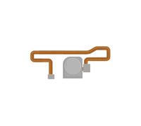 Bouton Home pour Honor 7A avec Nappe de connexion Argent