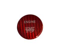 bouton intérieurs autocollant Compatible Avec Benz ABC GLC Pour CLA GLA ML GL Classe W176 W246 W205 W212 C117 X156, Autocollant Pour Bouton De Démarrage Et D'arrêt Du Moteur, Style De Voiture(Red)