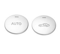 bouton intérieurs autocollant Compatible Avec Benz Pour CE CLS GLK Classe W204 W212 Accessoires D'intérieur De Voiture Climatisation AUTO Bouton Cover Autocollants Décoratifs(E Class 2009-12)