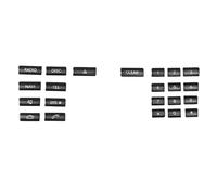 bouton intérieurs autocollant Compatible Avec Benz Pour Classe E C W212 W204 CLS GLK X204 Console De Style Boutons De Panneau CD Autocollants De Revêtement D'habillage Décoratifs Noirs(Model E)