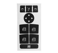 bouton intérieurs autocollant Compatible Avec Benz Pour W204 2007-2014 Autocollants Intérieurs Voiture Autocollant Réparation Bouton Commutation Autocollant Noir Mat Autocollant Réparation Bouton