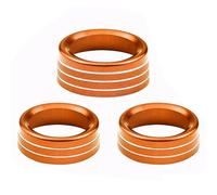 bouton intérieurs autocollant Compatible Avec Dodge Pour Challenger 2015-2020 Anneau De Climatisation Volume Radio Bouton De Commutation Couvercle Décoratif(Color 4)