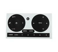 bouton intérieurs autocollant Compatible Avec Fiat 500 2011-2016 Kit De Réparation De Bouton Radio Stéréo Autocollants Autocollants CD Radio Bouton Audio Autocollants De Réparation
