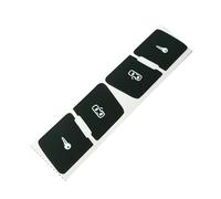bouton intérieurs autocollant Compatible Avec Pour A3L Noir Mat Serrure De Porte De Voiture Bouton De Commutation Autocollants De Réparation Autocollants Bouton Fixe Autocollants De Voiture