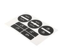 bouton intérieurs autocollant Compatible Avec VW Pour GOLF Mk5 Pour PASSAT 2005-2008 Kit Réparation Boutons Commande Climatisation Usés Autocollants Bouton Poussoir ON/OFF/AUTO/DUAL/ECON