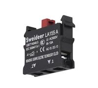 Bouton interrupteur 22mm 1NO/2NO/1NO1NC 2/3 Position autobloquant bouton momentané démarrage arrêt bouton poussoir étanche interrupteur rotatif 10A(NC Base,1NO,3 Position Self-lock)