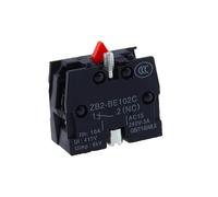 Bouton interrupteur auto-réinitialisation XB2 petite tête de champignon arrêt d'urgence 22mm bouton marrage mise sous tension XB2-BS542 XB2-BA31 XB2-BA42(NC BASE)