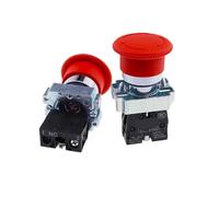 Bouton interrupteur auto-réinitialisation XB2 petite tête de champignon arrêt d'urgence 22mm bouton marrage mise sous tension XB2-BS542 XB2-BA31 XB2-BA42(XB2-BG21)