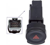 Bouton Interrupteur Warning Feu de Détresse STOP compatible DACIA Logan Sandero Duster