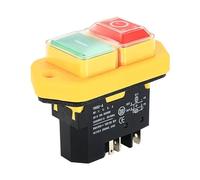 Bouton interrupteur YCZ3-A dispositif autobloquant DZ04 DZ05 DZ-6 bouton de commutation électromagnétique arrêt d'urgence triphasé(Green)