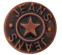 Bouton jeans métal pied étoile 18mm - Prym(...) - Cuivre Antique marron Cuivre Antique marron G