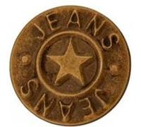 Bouton jeans métal pied étoile 18mm - Prym(...) - Laiton Antique orange Laiton Antique orange G