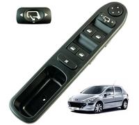 Bouton leve vitre compatible pour 307 (2001-2008) (4 boutons) Commande lève-vitre. AVANT GAUCHE (conducteur) AVEC RÉTROVISEURS RABATTABLES | 6554KT