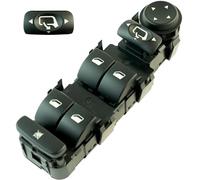 Bouton leve vitre compatible pour C4, C5, C8, 307, 807, Fiat Ulysse, Lancia Phedra. Interrupteur lève-vitre. AVANT GAUCHE (conducteur) AVEC RÉTROVISEURS RABATTABLES | 6554CJ | 6554HQ