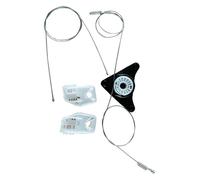 Bouton Leve Vitre Interrupteur Pour Skoda Pour Octavia 1z1837461 1z1837462 Connexion De Manivelle Câbles Levage En Acier Avant Gauche Et Droit Kit Réparation Lève-vitre(Avant gauche)