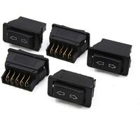 Bouton Lève Vitre Universel 5 Borne Auto Fenêtre électrique Interrupteur Poussoir 5 Pcs