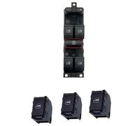 Bouton Leve Vitres Bouton commutation commande vitre électrique rouge 9 broches pour Bora pour pour Passat B5 pour Seat pour Leon pour Toledo 1J4959857 3BD959857