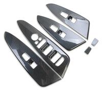 Bouton lève-vitres Pour KIA Pour Sportage NQ5 2021- 2024 Panneau D'accoudoir Porte Autocollant Bouton Commutation Levage Fenêtre Garniture Couverture Intérieur(Carbon Fiber)