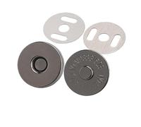 Bouton Lot de 10 boutons pression magnétiques 14-18 mm for sac à main, portefeuille, sacs artisanaux, pièces et accessoires(14mm Black Gun)