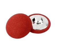 Bouton Lot de 50 boutons recouverts tissu en alliage 11 à 30 mm for costume, manteau, décoratifs tige ronde, bricolage, vêtements, boucle couture, accessoire(NO6,18mm)