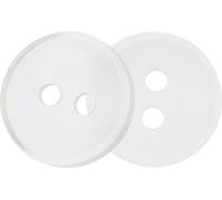 Bouton - lot de 6 - diamètre 13 mm - Blanc