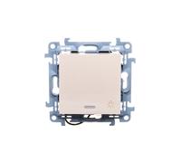 Kontakt-Simon CS1L.01/41 Interrupteur électrique Pushbutton Switch Blanc - Accessoire Couteau électrique (Pushbutton Switch, Blanc, en Plastique, IP20, IP44, 250 V, 10 A)