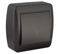 BOUTON LUMIÈRE DE SURFACE GRAPHITÉ SÉRIE MURAL