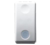 BOUTON LUMIÈRE UNIPOLAIRE LUMINEUX 230V AC 1 SYSTÈME DE MODULE BLANC