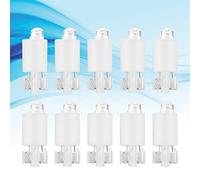 Bouton Lumières, 10 PCS Arcade Jeu Vidéo Bouton Commutateur Bouton LED Lumière Lampe Accessoires, Acrylique Jeu Vidéo Bouton avec LED Lumière Lampe pour Arcade Jeu (Blanc)