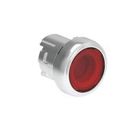 Bouton lumineux en métal fi22 mm platine LPSBL104