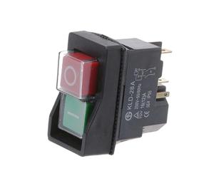 Bouton magnétique, 4 broches AC250V 16A Équipement électromagnétique - Bouton marche/arrêt magnétique | pour perceuse industrielle, meuleuse, machine de découpe, grues, scies de table d'extérieur