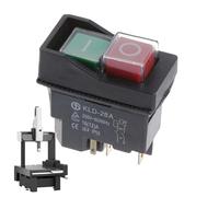 Bouton magnétique - 4 broches AC250V 16A Outil Électrique | Bouton de sécurité pour machines, fraisage industriel, meuleuse, machine de découpe, grues, scies de table et équipements d'extérieur